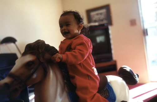 Mari rides her new horse!