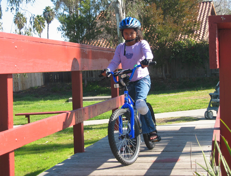Mari goes biking in San Marcos!