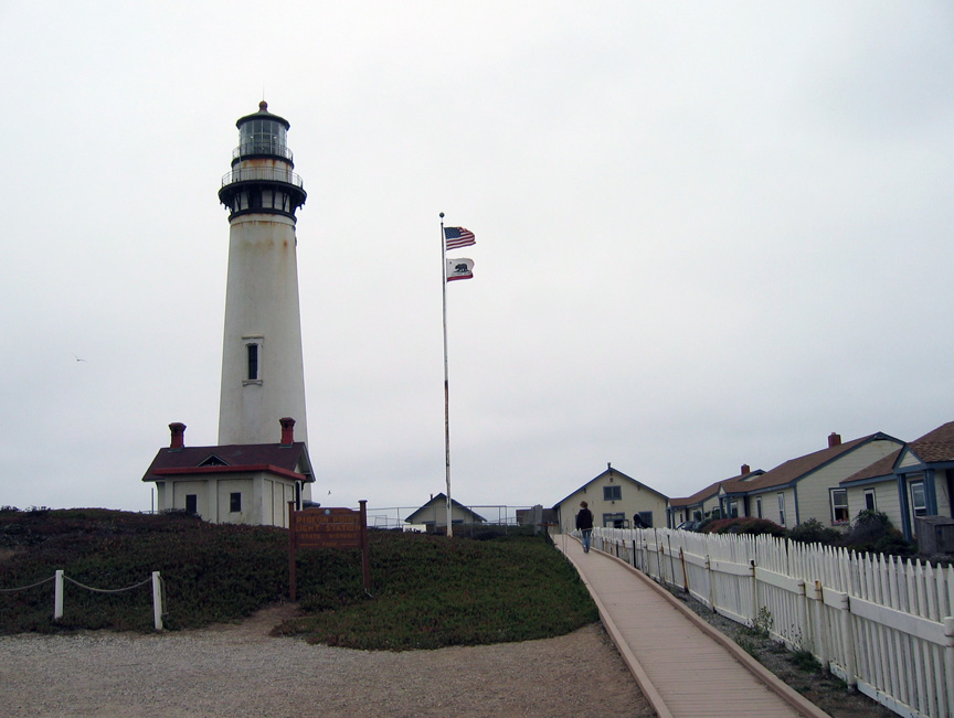 The lighthouse is very old and needs repairs.