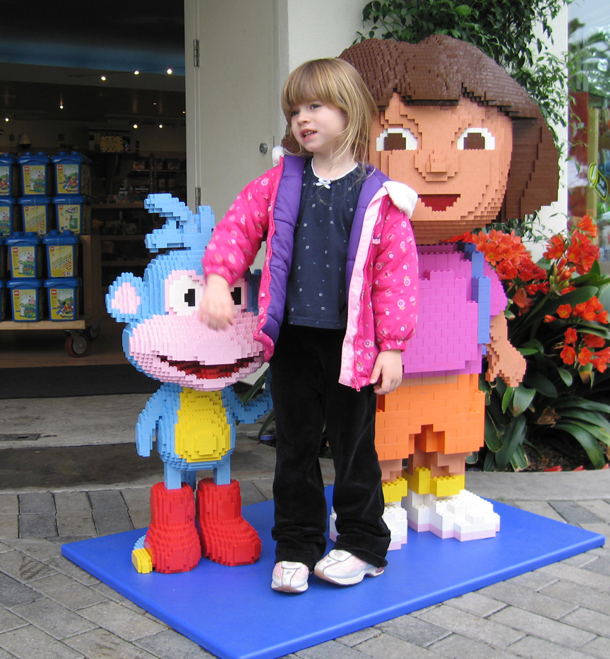 Jacque hangs with Dora!