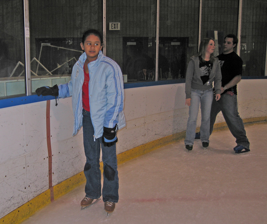 Mari goes ice skating at UTC!