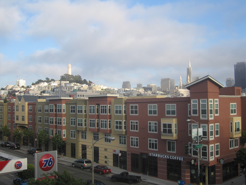 We can see Coit Tower from the hotel!